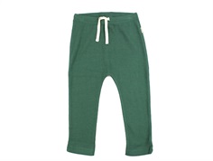 Petit Piao emerald green pants modal